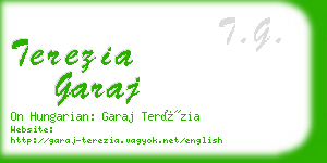 terezia garaj business card